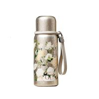 多样屋保温杯梵高纯钛保温杯女生高颜值钛杯大容量水杯生日致敬梵高迷你悦动钛杯-玫瑰-580m