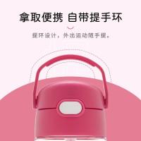 膳魔师(THERMOS)塑料杯运动水杯露营男女吸管杯孕妇成人学生杯子TCSQKitty桃粉色450ml