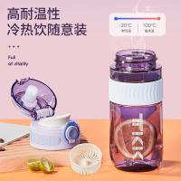 TKK吸管杯孕妇成人水杯女夏季塑料杯子儿童学生直饮杯带刻度躺着喝水