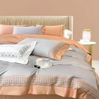 Z.M.N.出品啄木鸟60支纯棉绣花四件套-乐凯1.5-1.8米床通用