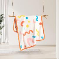 水星家纺家用午睡毯子办公室毛毯DH[线下专柜同款]梦幻宾果休闲毯100cm×140cm