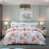 富安娜家纺四件套床上用品[精选]芳华初韵1.5m床(被套203*229cm)