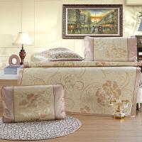 北极鹿BEIJILU冰藤席夏季凉席套装可折叠软席三件套1.8m金展冰丝席