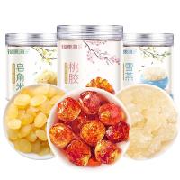 桃胶雪燕皂角米组合天然无杂质银耳枸杞红枣[胶原三宝]桃胶皂角米雪燕组合500g