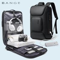 班歌双肩包男大容量旅行包大学生书包立体有型17吋电脑背包BG7216P黑