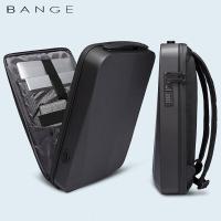 班歌硬壳电竞双肩包出差商务设计师15.6吋电脑包密码锁背包男22201黑