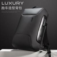 班歌双肩包通勤大容量电脑包多功能出差旅行背包男书包大学生7216黑色