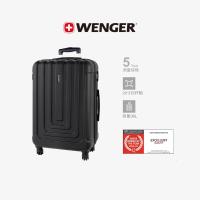 威戈(WENGER)瑞士军刀行李箱20英寸拉杆箱登机箱万向轮商务旅行箱密码箱黑色