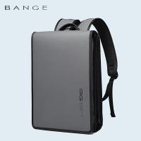 班歌超薄双肩包14英寸电脑包韩版简约时尚潮流轻便双肩包日常通勤大学生书包双肩背包男BG-7252灰色