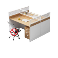 指臣 职员桌含柜120*120*110cm张