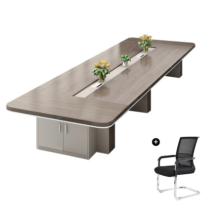 指臣会议室桌含12椅3.5*1.5*0.75m套