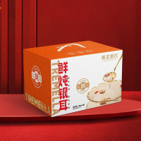 黄金果农高山银耳鲜炖银耳礼盒装 鲜炖银耳200g*6瓶/盒