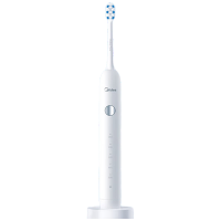 美的(Midea)电动牙刷成人软毛声波全自动 防水感应式充电MR1系列极地白MC-AJ0101