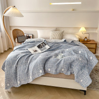 悠梦嘉居-全棉毛巾被采用品质优良的棉纤维原料150*200 YB-14218