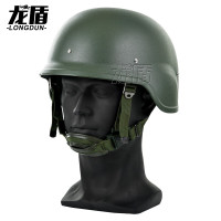 龙盾 战术头盔QGF03凯夫拉头盔迷彩超轻防暴盔塑料盔训练头盔600克