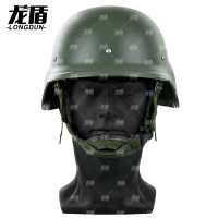龙盾战术头盔QGF03凯夫拉头盔迷彩超轻防暴盔塑料盔训练头盔19款头盔 900克军绿色头盔 不防弹
