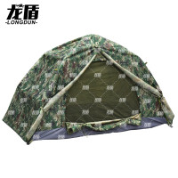 龙盾单人帐篷防雨折叠野营露营帐篷迷彩自动双层(拱门)2*1*1m