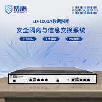 峦盾LD-1000A千兆1U网闸6千兆电口400M吞吐30万并发双向企业安全隔离信息交换设备