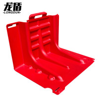 龙盾 ABS防汛挡水板直板100*85*75cm L型红色防洪塑料挡板地下室