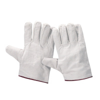 珂攸洋红边帆布电焊手套15*10*1cm双/包