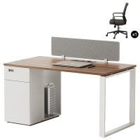 凌迪星带椅学习桌1400*600*750mm套