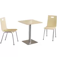 凌迪星餐桌600*600*760mm(一桌两椅)套