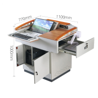 凌迪星多媒体讲桌110*77*100cm张