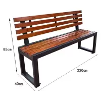 凌迪星户外椅220*40*85cm张