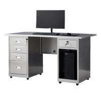 攸形304不锈钢阅览桌1400*700*750mm台