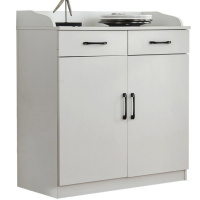 攸形双门双抽茶水柜90*40*90cm台