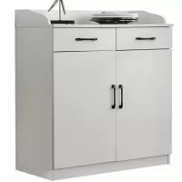 攸形双门双抽茶水柜90*40*90cm台