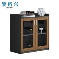 黎珞兴文件柜矮柜二门玻璃柜台