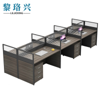 黎珞兴屏风工位六人位+柜 套
