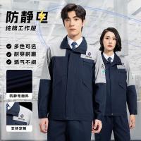 崑姿防静电服(春季) 藏蓝拼灰