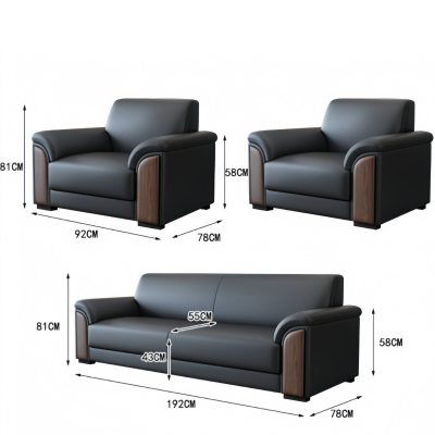 依韵珂商务沙发1+1+3套