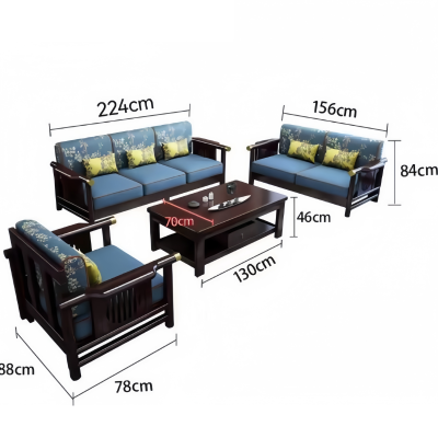 依韵珂沙发1+2+3+茶几套