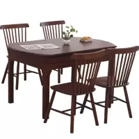 依韵珂实木餐桌一桌六椅135*85*75cm套