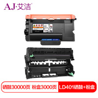 艾洁 LT401粉盒+LD401硒鼓套装加黑版(套)
