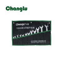 CHANGLU/长鹿 碳钢镜面双头呆扳手组套 403612 12件 1套