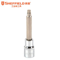 SHEFFIELD/钢盾 12.5MM系列加长花型旋具套筒 S015220 T20×100mm 1支