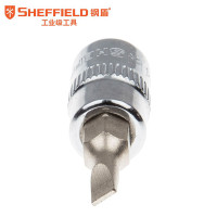 SHEFFIELD/钢盾 6.3mm系列一字型旋具套筒 S013655 5.5mm 1支