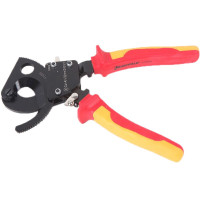 SHEFFIELD/钢盾 注塑型双色绝缘棘轮式电缆钳剪 S150004 0~380mm² 315mm 1把