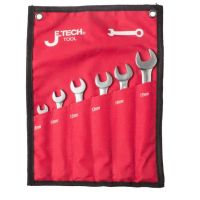 JETECH/捷科 公制双开口呆扳手套装 OWS-S6B 1套