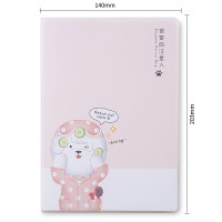 得力T3272胶套本70g米黄纸72页(睡衣趴)(本)