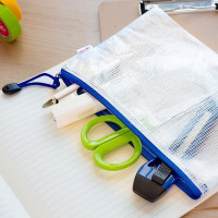 得力5655网格拉链袋(蓝) B5(单位:个)