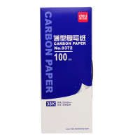 得力 9372 薄型复写纸 85x220cm(38K) 100张/盒 (盒) 蓝