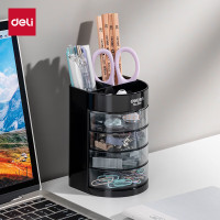 得力(deli)904多功能笔筒(单位:只)黄