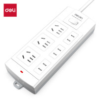 得力 3982 电源插座 (单位:只) 白