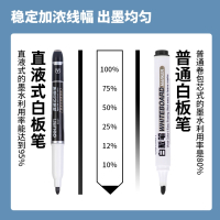 得力S521直液式白板笔10支/盒PP材质(黑色)(单位:支)