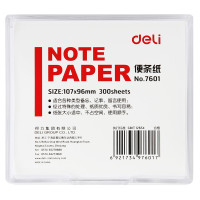 得力(deli) 107×96mm 带盒便签纸/便条纸/便条本 25盒装 7601